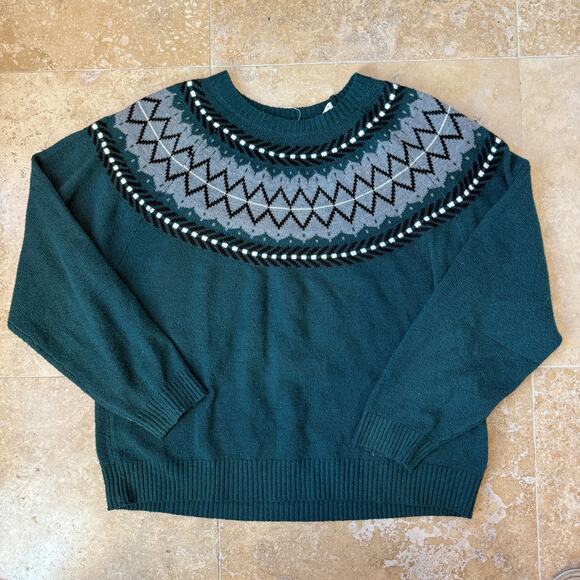 Weatherproof Vintage Fair Isle Sweater XL–Cozy Knit, Nordic Pattern Winter Cabin - Picture 1 of 7